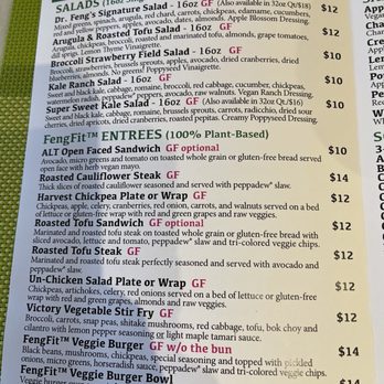 Fengfit Foods - Menu - Vegan Near Me - Pepper Pike, Ohio