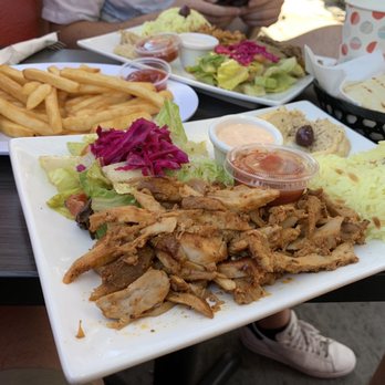 Mesopotamia Kitchen - Chicken Gyro Plate (with a side of French Fries) - Mediterranean Near Me - San Francisco, California Mesopotamia Kitchen - Chicken Gyro Plate (with a side of French Fries) - Mediterranean Near Me - San Francisco, California
