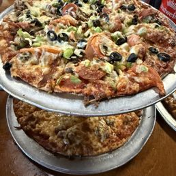 Sausage Pizza at the bottom Sausage Pizza at the bottom