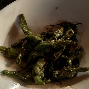 Wokcano - Shishito Peppers with Soy Sauce (there is only half in the picture). - Chinese Near Me - Valencia, California Wokcano - Shishito Peppers with Soy Sauce (there is only half in the picture). - Chinese Near Me - Valencia, California