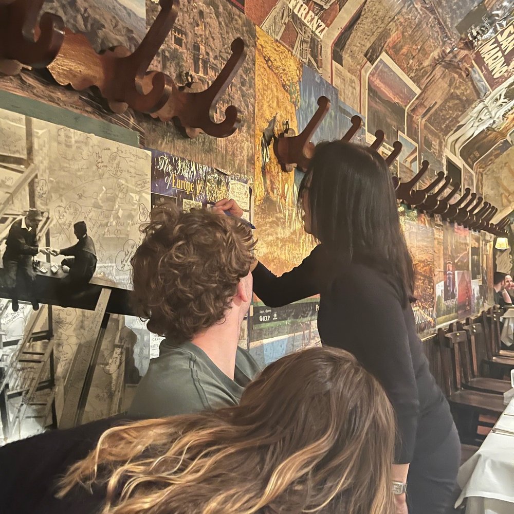 Buca Lapi - Signing the wall - Tuscan Near Me - Florence, FI Buca Lapi - Signing the wall - Tuscan Near Me - Florence, FI