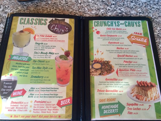 Menu photo 7 Chuy's Franklin, TN Menu photo 7 Chuy's Franklin, TN