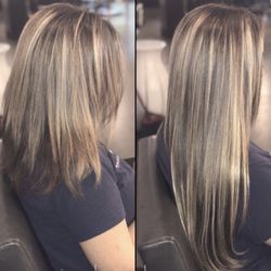 Denver Hair Extensions - Fresh highlights and 18" fusion tape ins