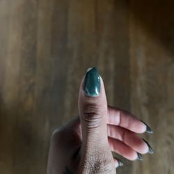 Bella Nails and Spa - First nail that broke within an hour of leaving the appointment.