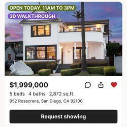 Robert Realty - Redfin listing advertising open house 11-3pm (not!)