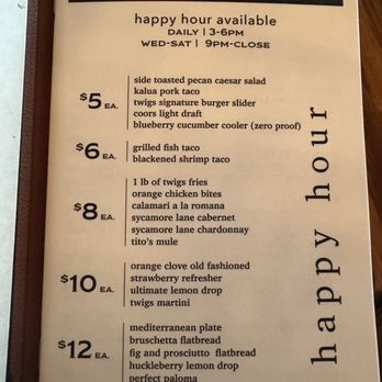 Twigs Bistro and Martini Bar - Happy hour menu - Bars Near Me - Kennewick, Washington Twigs Bistro and Martini Bar - Happy hour menu - Bars Near Me - Kennewick, Washington