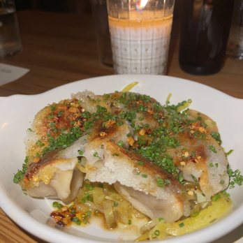 Nancy's Hustle - Crispy duck dumplings - New American Near Me - Houston, Texas