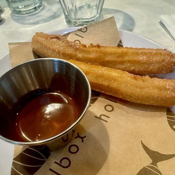 Holbox - Churros churros and chocolate sauce - Latin American Near Me - Los Angeles, California