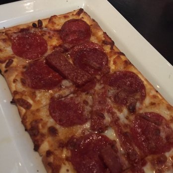 BJ's Restaurant & Brewhouse - Flatbread pizza. Pepperoni - Pizza Near Me - Cedar Park, Texas BJ's Restaurant & Brewhouse - Flatbread pizza. Pepperoni - Pizza Near Me - Cedar Park, Texas