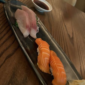 Miru - King Salmon sashimi and yellowtail nigiri - Japanese Near Me - Chicago, Illinois Miru - King Salmon sashimi and yellowtail nigiri - Japanese Near Me - Chicago, Illinois