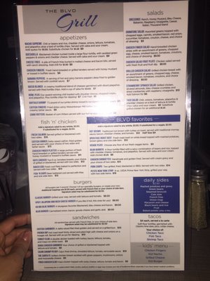 Menu photo 1 The BLVD Grill Lexington, KY Menu photo 1 The BLVD Grill Lexington, KY