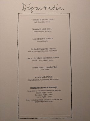 Menu photo 2 Andrew Fairlie Auchterarder, PKN