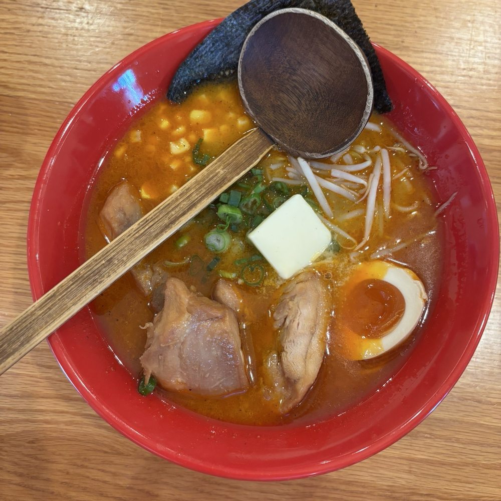 Daifuku Ramen - Sapporo Miso Ramen (level 3 spicy & substitute medium noodle for thin noodle) - Ramen Near Me - Chicago, Illinois