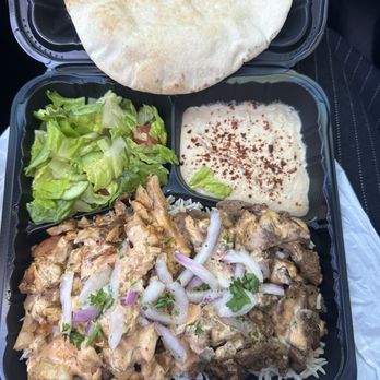 Caffé Noor - Combo Shawarma Plate - Mediterranean Near Me - Simi Valley, California