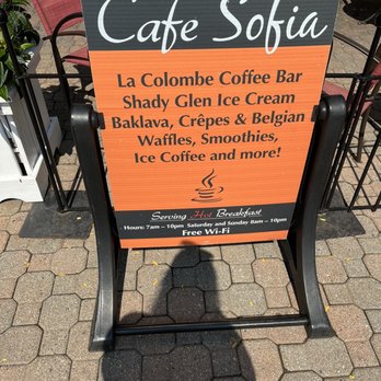 Cafe Sofia - Sign outside - Coffee & Tea Near Me - West Hartford, Connecticut