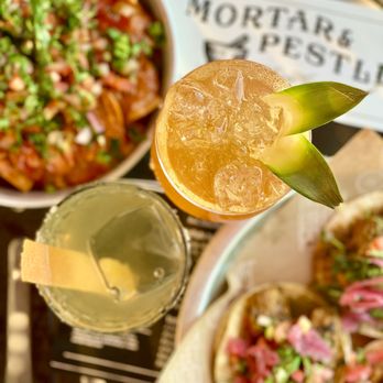 Mortar & Pestle Bar - Nacho Papa's Nachos and Tacos with their Vazhakulam and Summer Margarita - Cocktail Bars Near Me - San Jose, California Mortar & Pestle Bar - Nacho Papa's Nachos and Tacos with their Vazhakulam and Summer Margarita - Cocktail Bars Near Me - San Jose, California