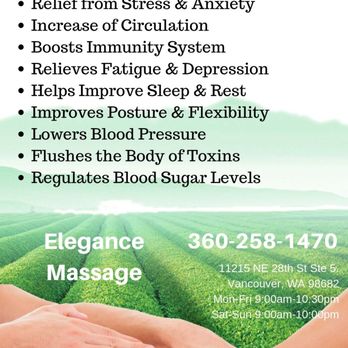 Elegance Massage - Massage Therapy Near Me - Vancouver, Washington