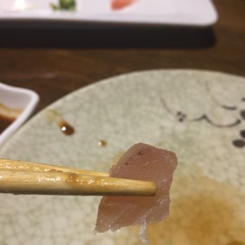 Sushi X - No lie. This is an actual piece of sashimi we were served. - Japanese Near Me - Ridgewood, New Jersey Sushi X - No lie. This is an actual piece of sashimi we were served. - Japanese Near Me - Ridgewood, New Jersey