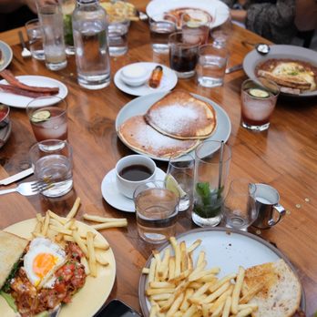 Redbird - BLD RICOTTA BLUEBERRY PANCAKES - New American Near Me - Los Angeles, California