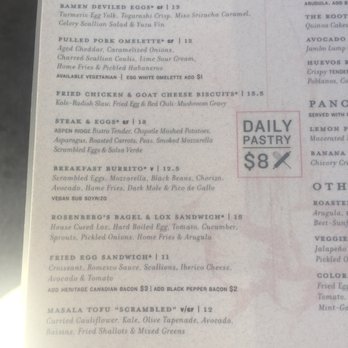 Root Down - Brunch menu - New American Near Me - Denver, Colorado