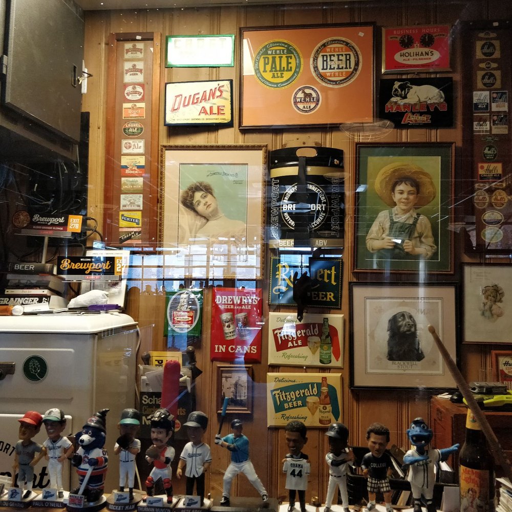 Brewport - Cool display area in the back - Pizza Near Me - Bridgeport, Connecticut