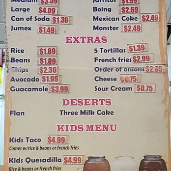 Pineda Tacos Plus - The beverage/sweets menu - Mexican Near Me - Minneapolis, Minnesota Pineda Tacos Plus - The beverage/sweets menu - Mexican Near Me - Minneapolis, Minnesota