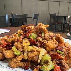 Yu's Chinese Cuisine - 9. Chong Qing Spicy Chicken (huge portion)