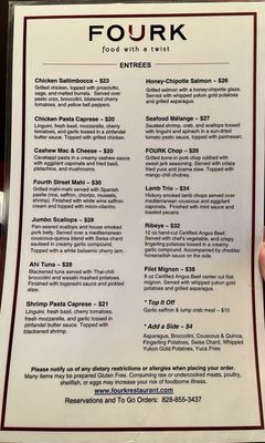 Menu photo 8 Fourk Hickory, NC