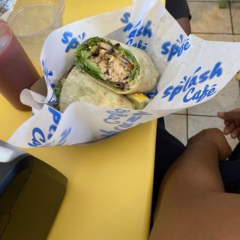 Splash Cafe - Grilled Salmon Wrap - American Near Me - Pismo Beach, California