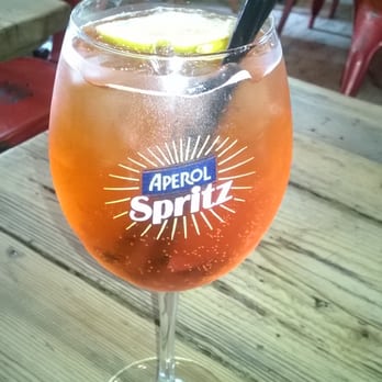VIP Very Italian Pizza - A very generous serving of Aperol spritz. - Italian Near Me - Brighton, BNH VIP Very Italian Pizza - A very generous serving of Aperol spritz. - Italian Near Me - Brighton, BNH
