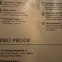 Cocktail menu on the main floor. IG@mel_foodie_ventures Cocktail menu on the main floor. IG@mel_foodie_ventures
