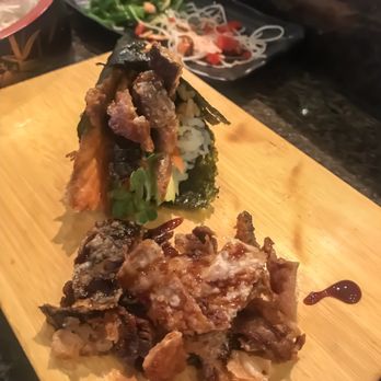 Omokase - The Crunchy Salmon Skin Hand Roll is my dessert! - Sushi Bars Near Me - Rancho Cucamonga, California Omokase - The Crunchy Salmon Skin Hand Roll is my dessert! - Sushi Bars Near Me - Rancho Cucamonga, California