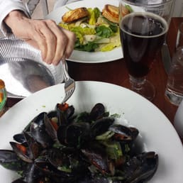 Moules fries and a warm goat cheese salad Dig in! Moules fries and a warm goat cheese salad Dig in!
