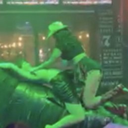 Hot girls and a mechanical bull Hot girls and a mechanical bull