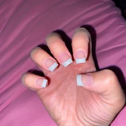 These are my nails they did a really good job on!