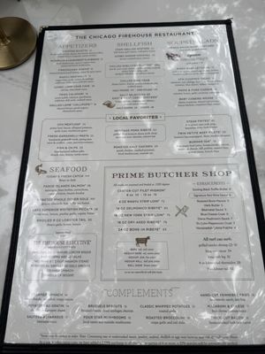 Menu photo 2 The Chicago Firehouse Restaurant Chicago, IL Menu photo 2 The Chicago Firehouse Restaurant Chicago, IL