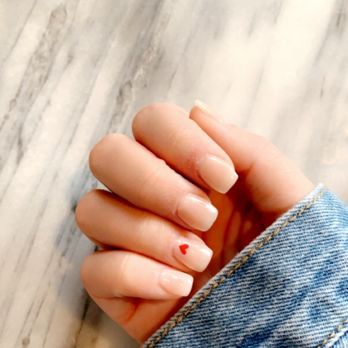 V Nail Lounge - Full set with gel and some tiny nail art - Nail Salons Near Me - Indianapolis, Indiana V Nail Lounge - Full set with gel and some tiny nail art - Nail Salons Near Me - Indianapolis, Indiana