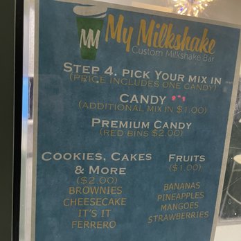My Milkshake - Outside menus on the window - Desserts Near Me - San Jose, California