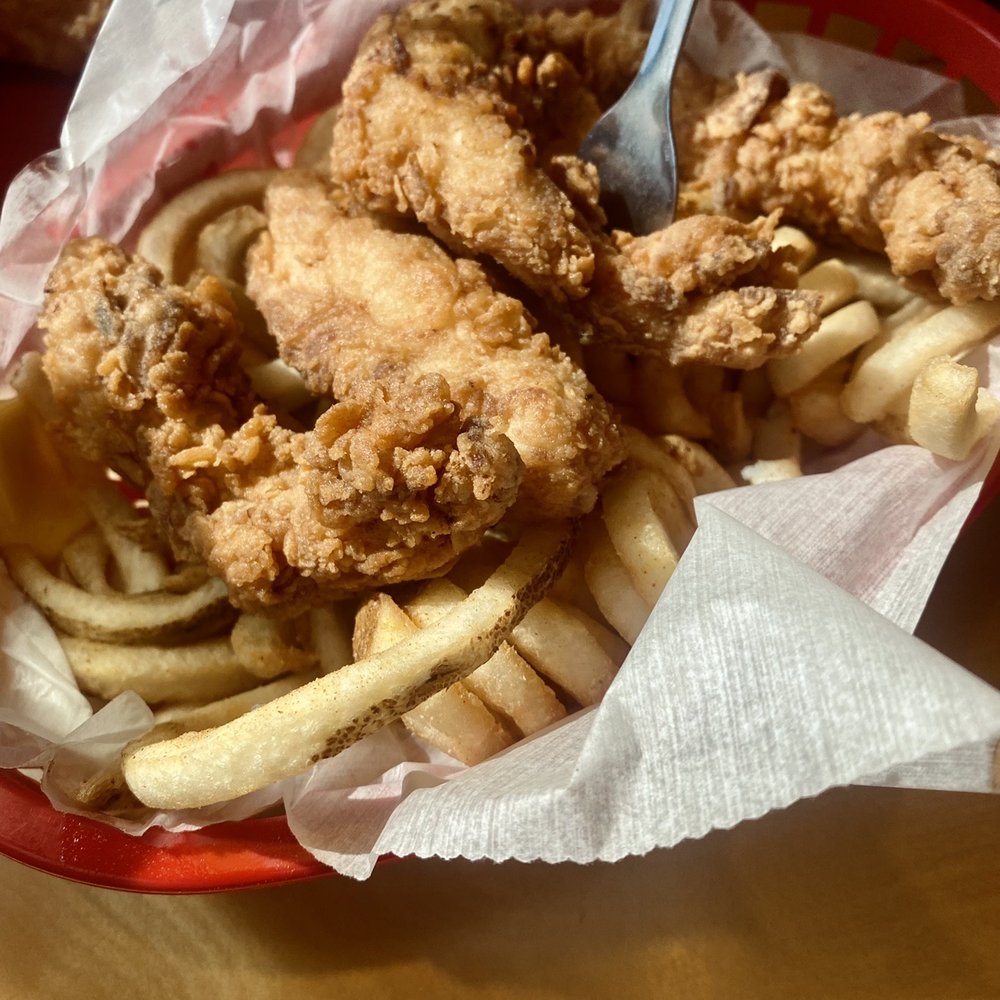 Toot's Restaurant - Chicken tender basket with fries - Burgers Near Me - Murfreesboro, Tennessee Toot's Restaurant - Chicken tender basket with fries - Burgers Near Me - Murfreesboro, Tennessee