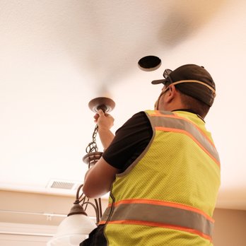 Lumina Electrical Services - Removing the old fixture to move wiring to new hole. - Electricians Near Me Lumina Electrical Services - Removing the old fixture to move wiring to new hole. - Electricians Near Me