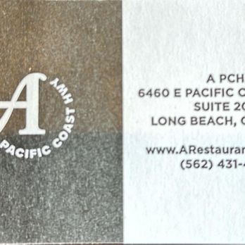 A PCH - Business card - Breakfast & Brunch Near Me - Long Beach, California A PCH - Business card - Breakfast & Brunch Near Me - Long Beach, California