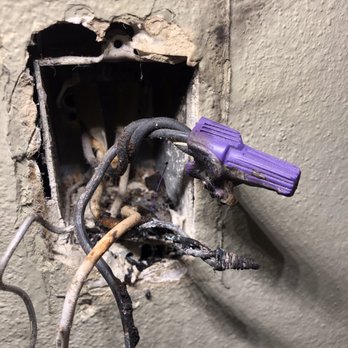 LEO Electrical - See the burnt wire? No joke; the whole condo and even the whole building could have burned down. - Electricians Near Me LEO Electrical - See the burnt wire? No joke; the whole condo and even the whole building could have burned down. - Electricians Near Me
