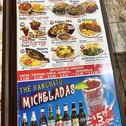 The Ranchito Taqueria - Menu