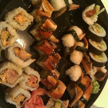 Kim's Sushi - Spicy Tuna, Eel roll, Eel ala carte, and Eel w. crunchies - Sushi Bars Near Me - West Orange, New Jersey