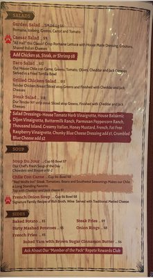 Menu photo 8 Red Wolfe Inn Belvidere, NJ