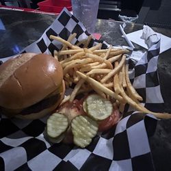 Mattingly-s Burger with Skinny Fries