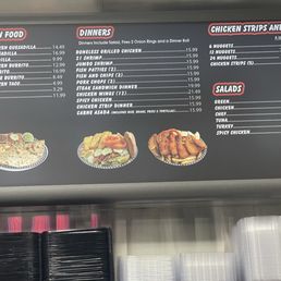 Recent menu items and pricing. Recent menu items and pricing.