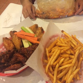 Claw Shack - 16 Wing Combo (Lemon Pepper, Cajun, Spicy Honey, and Onion Glaze), Cajun Fries, and Shrimp - Cajun/Creole Near Me - San Jose, California