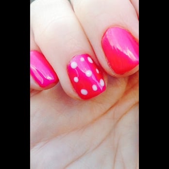 Hollywood Nails - CND Tutti Frutti and Studio White - Nail Salons Near Me - Denver, Colorado