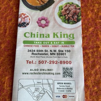 China King - Menu - Chinese Near Me - Rochester, Minnesota